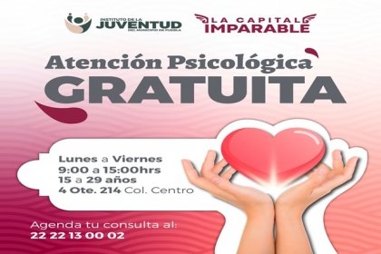 IJMP ofrece atenci&oacute;n psicol&oacute;gica gratuita para j&oacute;venes en la capital