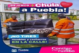 Ayuntamiento de Puebla llama a aprovechar el servicio gratuito de descacharrizaci&oacute;n