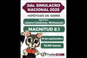 Invita Gobierno de la Ciudad a prepararse para el 2do. Simulacro Nacional 2025