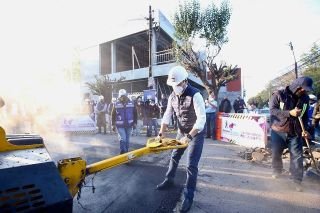 Eduardo Rivera P&eacute;rez supervisa arranque del programa de bacheo
