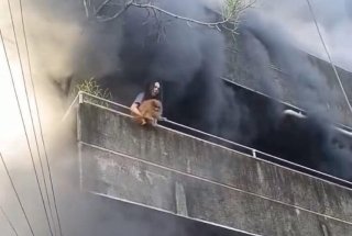 Mujer arriesga su vida para salvar a sus mascotas durante incendio en edificio de Filipinas