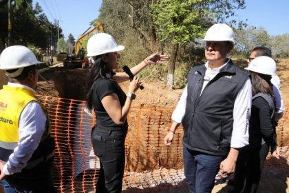 Con colector pluvial y drenaje, Gobierno Estatal previene contaminaci&oacute;n en Zacatl&aacute;n