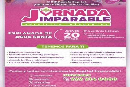 Invita SMDIF a jornada imparable en la explanada Infonavit Agua Santa