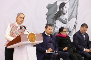 Destaca presidenta Sheinbaum reducci&oacute;n de delitos en Puebla