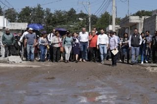 Gobierno de Pepe Chedraui inicia pavimentaci&oacute;n de calles en Amalucan y El Salvador
