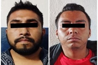 La polic&iacute;a municipal de Puebla detiene a dos sujetos por robo de veh&iacute;culo con violencia
