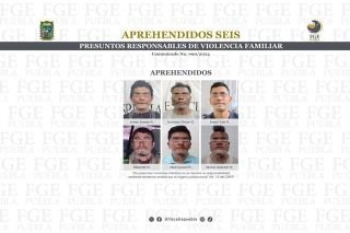 Aprehendidos seis presuntos responsables de violencia familiar&nbsp;