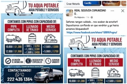 Mafia del agua siembra el terror en Puebla: Estafan con la necesidad de las familias