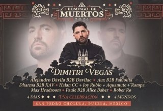 San Pedro Cholula va con todo: Dimitri Vegas encabeza el Festival Domingo de Muertos 2026 en el Parque Soria