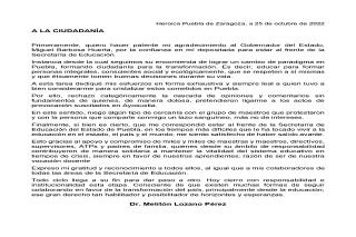 Melit&oacute;n Lozano, busca el perd&oacute;n del gobernador de Puebla