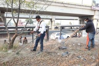 Ayuntamiento avanza con la limpieza de las entradas de la ciudad