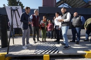 Entrega Pepe Chedraui Red de Alcantarillado Pluvial en la colonia Santa Cruz Los &Aacute;ngeles