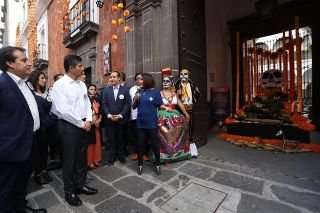 Poder Judicial de Puebla participa en corredor de ofrendas con altar dedicado a Domingo Pantale&oacute;n &Aacute;lvarez De Abreu