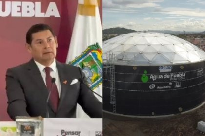 Armenta enfrenta a Agua de Puebla; Gobierno del estado tiene que repartir pipas porque "Agua de Puebla sirve para nada"