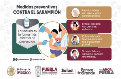 Secretar&iacute;a de Salud refuerza vigilancia epidemiol&oacute;gica por segundo caso de sarampi&oacute;n en Puebla