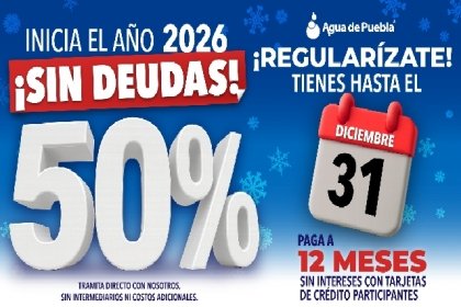 &Uacute;ltima oportunidad hasta el 31 de diciembre para regularizar adeudos hist&oacute;ricos del agua con 50% de ahorro