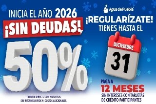 &Uacute;ltima oportunidad hasta el 31 de diciembre para regularizar adeudos hist&oacute;ricos del agua con 50% de ahorro
