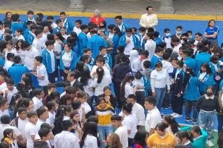 Con &eacute;xito simulacro en escuela secundaria Hermanos Serd&aacute;n&nbsp;