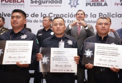 Gobierno de Puebla refuerza compromiso con la seguridad y bienestar de polic&iacute;as