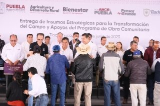 Entrega Gobernador Armenta 18 mdp en Obra Comunitaria y apoyos al campo en Tlachichuca