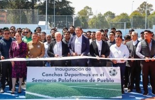 Gobierno estatal impulsa deporte y obra comunitaria en seminario Palafoxiano