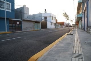 Entrega Ayuntamiento de Puebla pavimentaci&oacute;n de calles en Santa Catarina
