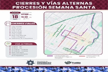 Recorridos y cierres programados por las im&aacute;genes de la procesi&oacute;n