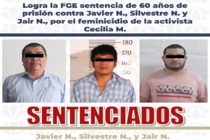 Dictan 60 a&ntilde;os de prisi&oacute;n a Javier L&oacute;pez Zavala por el feminicidio de Cecilia Monz&oacute;n