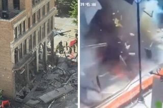 Captan fuerte explosi&oacute;n en banco de EU: reportan atrapados y heridos