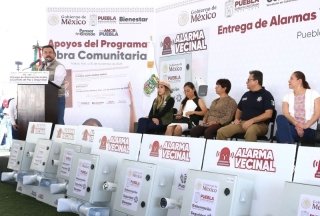 Con Alarmas Vecinales y Obra Comunitaria, gobierno estatal refuerza seguridad en Puebla capital