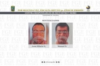 Por segunda vez, Fiscal&iacute;a obtuvo 50 a&ntilde;os de prisi&oacute;n contra responsables de secuestro y robo de veh&iacute;culo