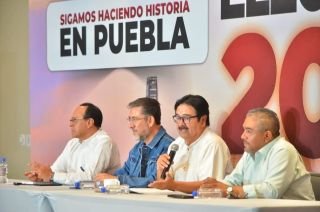 Puebla est&aacute; dando muestras de civilidad y democracia: Morena