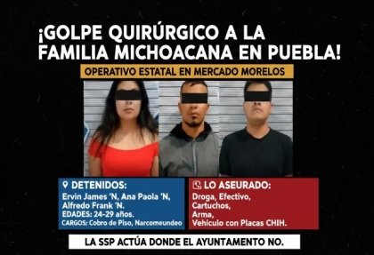Golpe a "La Familia Michoacana" en Mercado Morelos: SSP Puebla act&uacute;a ante omisi&oacute;n municipal