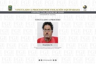 Por violaci&oacute;n a menor de edad es vinculado a proceso Evaristo N