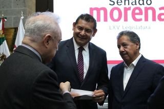 Morena abona al proyecto de naci&oacute;n de AMLO en unidad en el senado de la rep&uacute;blica: Armenta