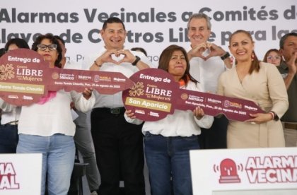 Gobierno estatal entrega nuevos centros de apoyo a mujeres en San Aparicio y Santo Tom&aacute;s Chautla