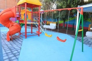 Ayuntamiento de Puebla rehabilita parque de Galaxia Castillotla