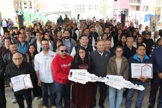 Con viviendas para el bienestar, Gobierno Federal y Estatal transforman vidas de poblanos vulnerables