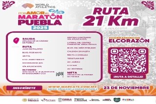 Puebla en el panorama internacional con Marat&oacute;n 2025, fiesta deportiva familiar